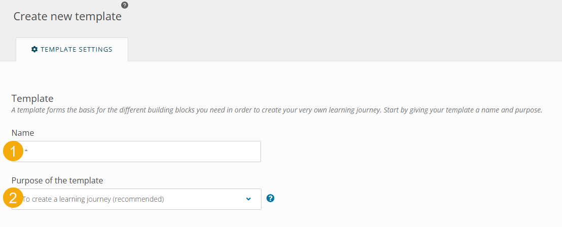 Process: Creating a New Template